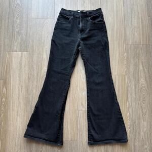 Abercrombie fitch black Flare Ultra High Rise Size 2s
